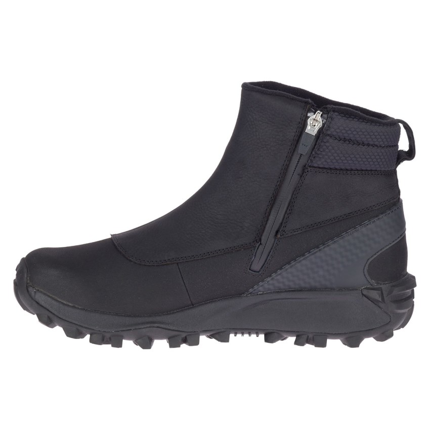 Bottes Merrell Thermo Kiruna Mid Zip Waterproof Noir Homme | U.F.BGHJ